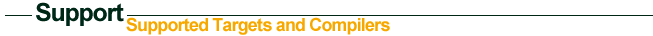 Support: Supported Targets and Compilers